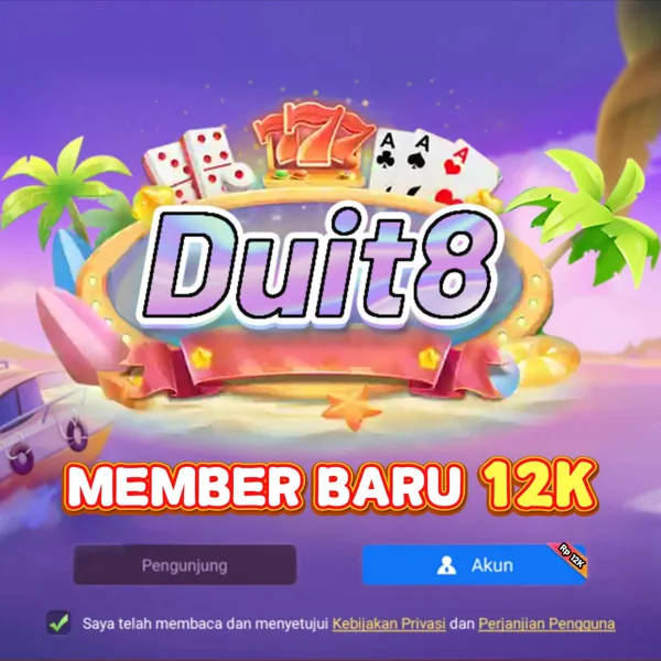 DUIT8 Bonus Member Baru 100%